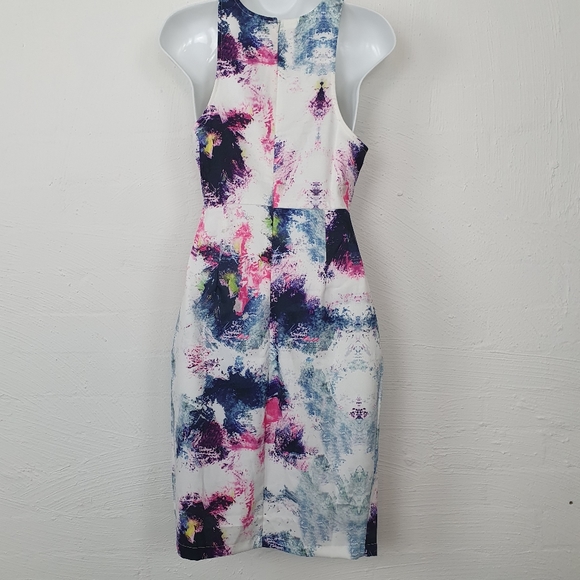 PURE HYPE Womens Dress Size S White/Blue/Pink Sleeveless - Picture 3 of 5